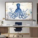 Octopus Canvas Wall Art | Coastal Marine Life Artwork for by MyGreatCanvas | Canvas Wall Art Prints | Photo Prints & Wall Decor