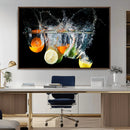 Kitchen Wall Art, Kitchen Fruits Art Canvas Print