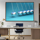 Wall Art Newton's Cradle Canvas Print, Framed Newton Cradle