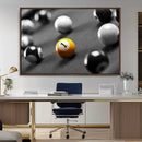 Wall Art Pool Table and Balls Canvas Print by MyGreatCanvas | Canvas Wall Art Prints | Photo Prints & Wall Decor