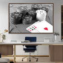 Poker Game Cards Wall Art Canvas, Multi Panel Wall Art