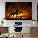 Horse Wall Art Canvas Print, Multi Panel Animal Canvas Print