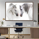 White Horse Wall Art Animal Canvas Print by MyGreatCanvas | Canvas Wall Art Prints | Photo Prints & Wall Decor