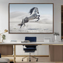 Prancing Horse Desert Large Wall Art Canvas Print – Majestic