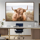 Scottish Serene Highland Cow Canvas Wall Art – Serene