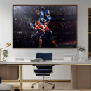 American Football Wall Art Canvas Print, Stadium Sport Wall by MyGreatCanvas | Canvas Wall Art Prints | Photo Prints & Wall Decor