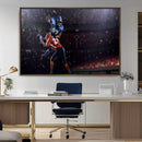American Football Wall Art Canvas Print, Stadium Sport Wall