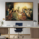 Last Supper Wall Art Canvas Print, Framed Jesus Painting Art