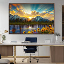 Grand Teton Park Sunrise Wall Art – Vibrant Landscape Canvas by MyGreatCanvas | Canvas Wall Art Prints | Photo Prints & Wall Decor