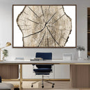 Abstract Wood Tree Ring Wall Art - Ready to Hang Minimalist