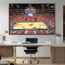Miami Heat Basketball Team Print Wall Art- Kaseya Center by MyGreatCanvas | Canvas Wall Art Prints | Photo Prints & Wall Decor