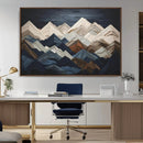 Mountain Wall Art – Modern Geometric Landscape Canvas Print,