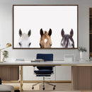 Horse Prints Set, Set of 3 Horse Wall Art, Horses Portraits, by MyGreatCanvas | Canvas Wall Art Prints | Photo Prints & Wall Decor