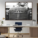Vintage Farmall Tractor Wall Art Canvas Print, Rustic