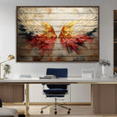 Abstract Angel Wings Canvas Wall Art – Framed and Ready to