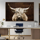 Highland Cow Wall Art Canvas Print, Rustic Farmhouse Decor, by MyGreatCanvas | Canvas Wall Art Prints | Photo Prints & Wall Decor