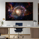 Nebula and Galaxies in Space Wall Art Canvas Print, Spiral