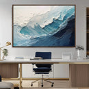 Ocean Wave Canvas Wall Art Print – Coastal Living Room Large