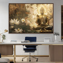 Zen Buddha Wall Art Canvas Print | Peaceful Meditation Decor