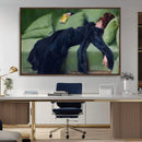 Decadent Girl by Ramon Casas Wall Art Canvas Print, Framed