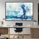 Golf Swing Wall Art Canvas Print - Sports-Inspired
