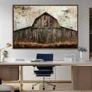 Rustic Barn Wall Art | Farmhouse Wall Decor Canvas Print |
