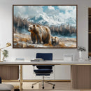 Bear and Baby Bear Wall Art Canvas Print