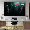 Abstract Jellyfish Wall Art Canvas Print