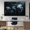 Jellyfish Wall Art Canvas Print, Elegant Wall Decor