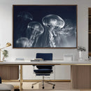 Jellyfish Wall Art Canvas Print, Modern Abstract Jellyfish