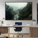 Misty Forest Wall Art | Ready to Hang and Framed | Tranquil