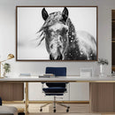 Western Wall Art | Black and White Winter Horse Wall Art | by MyGreatCanvas | Canvas Wall Art Prints | Photo Prints & Wall Decor