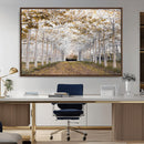 Forest Grove Wall Art | Serene Pathway Canvas Print | Ready
