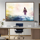 Watercolor Jesus Walking on Water Canvas Print, Christian by MyGreatCanvas | Canvas Wall Art Prints | Photo Prints & Wall Decor
