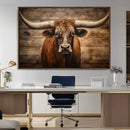 Longhorn Bull Wall Art | Canvas Print | Ready to Hang | by MyGreatCanvas | Canvas Wall Art Prints | Photo Prints & Wall Decor
