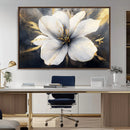 White Flower Wall Art Canvas Print | Ready to Hang |