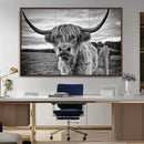 Scottish Highland Cow Wall Art Canvas Print | Ready to Hang