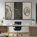 Minimalist Tree Rings Wall Art | Modern Abstract Canvas
