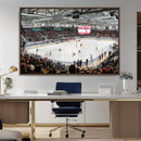 Lausanne Arena Ice Hockey Stadium Wall Art Canvas Print,