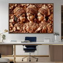 Indian Woman Statue Wall Art Canvas Print
