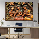 Indian Woman Statue Wall Art Canvas Print