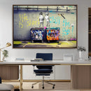 Banksy Life is Short Wall Art - Iconic Graffiti Art on by MyGreatCanvas | Canvas Wall Art Prints | Photo Prints & Wall Decor