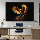 Fiery Phoenix Canvas Print | Ready to Hang Wall Art | Bold