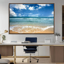 Sea View From the Beach Canvas Print