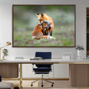 Heartwarming Fox and Baby Cub Wall Art | Ready to Hang