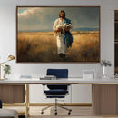 Jesus Shepherd Wall Art | Ready to Hang Triptych Canvas of
