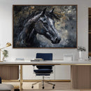 Large Abstract Horse Wall Art Canvas Print | Farmhouse Wall