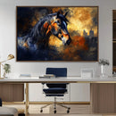 Abstract Horse Art Print - Abstract Canvas Wall Art |