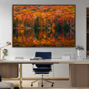 Fall Foliage Wall Art - Autumn Reflection Canvas Print,