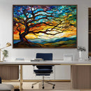 Mosaic Tree Wall Art | Ready to Hang Stained Glass Style